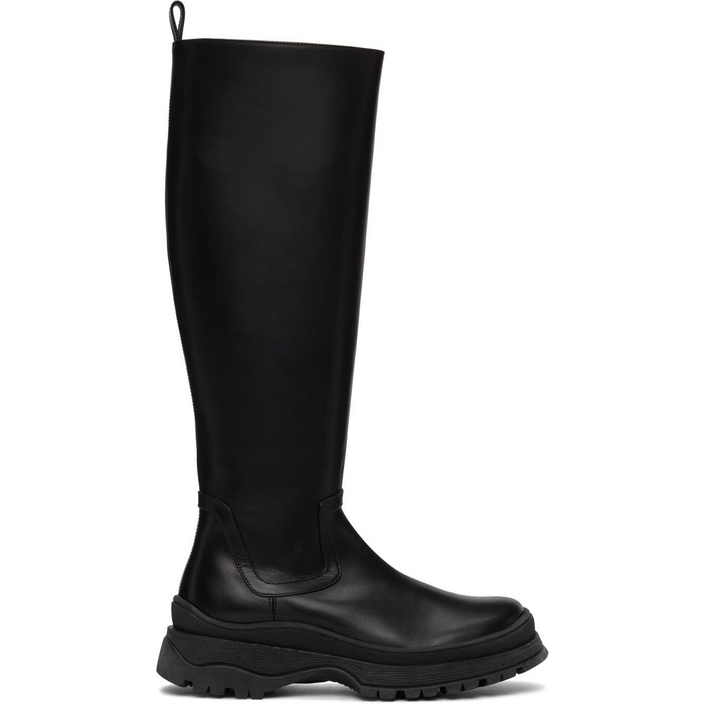 NWT Staud Bow Tall Boot Black Chunky Knee High 7.5